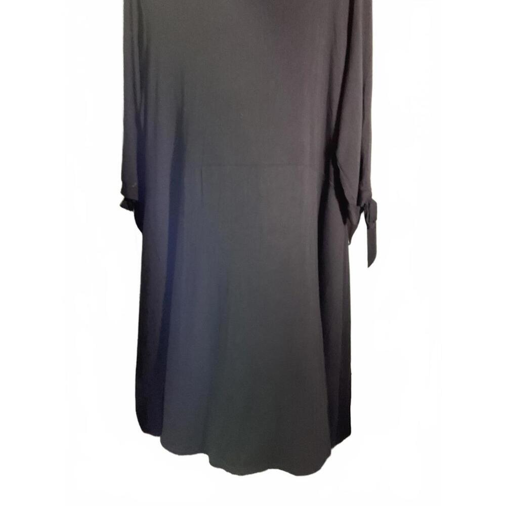 Chalet Midi Dress - Bamboo Minimalist Lagenlook Comfortable Size Large - Picture 7 of 8